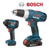 Bosch 36618-02 18V Litheon Drill Kit, with FREE Impact Driver