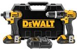 DeWalt DCK285C2 20V MAX* Lithium Ion Compact Hammerdrill / Impact Driver Combo Kit (1.5 Ah)
