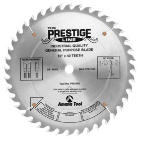 Amana 10" 40Tooth PRESTIGE Carbide Blade
