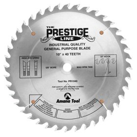 Amana 10" 40Tooth PRESTIGE Carbide Blade