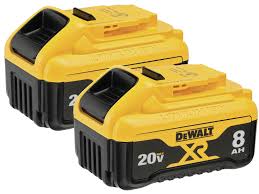 DEWALT 20V MAX 8.0AH BATTERIES 2PACK