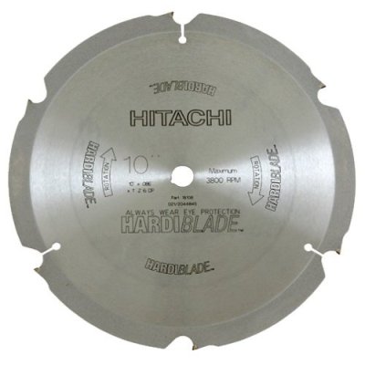 Hitachi 18108 10" 6T Fiber Cement Blade