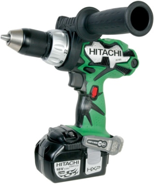 Hitachi DS18DL 18V Lith-Ion Drill Kit w/3amp-hr batteries