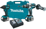 MAKITA XT257M 18V LXT 4AMP HR NEW COMBO KIT