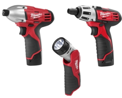 Milwaukee 2490-23 M12 Screwdriver, Impact Driver, Worklight