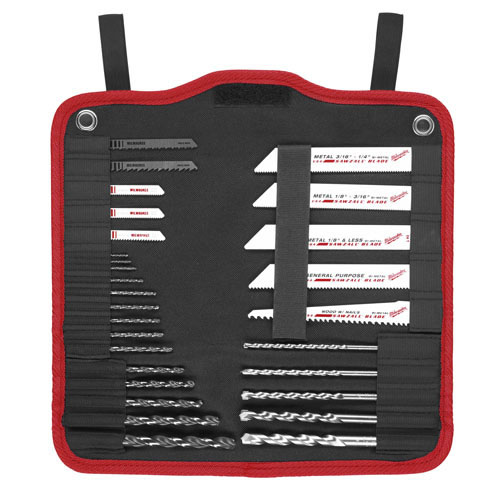 Milwaukee 49-22-0010 29-Piece Assorted Drill Bit, Jig Saw Blade and Sawzall Blade Set