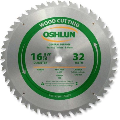 Oshlun SBW-164032 16-5/16 32T Carbide Blade