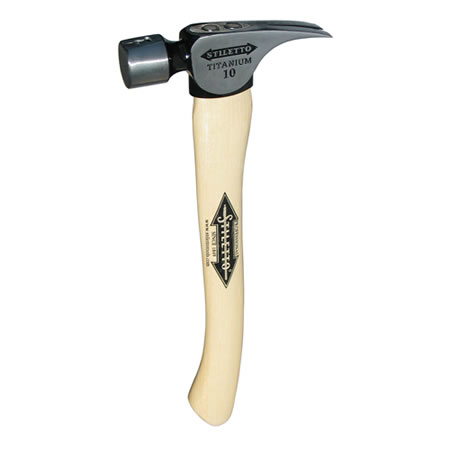 Stiletto FH10C 10oz Titanium Hammer 14.5" Curved Handle